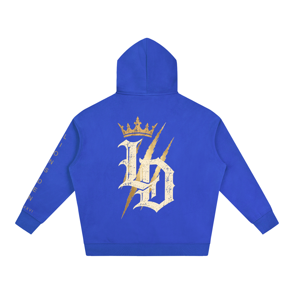 Crowned Gothic LD Oversized Fleece Hoodie
