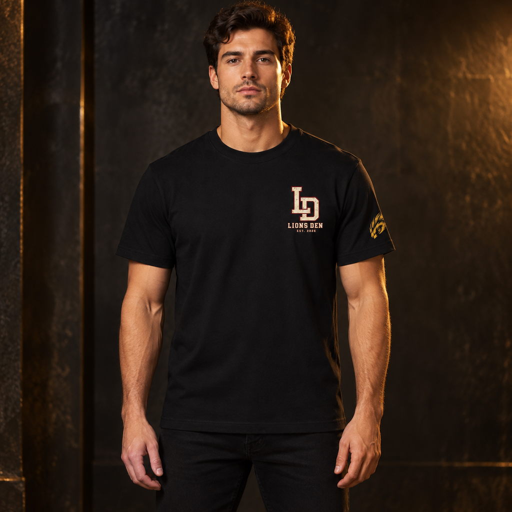 Essential Heavyweight Cotton T-Shirt on model