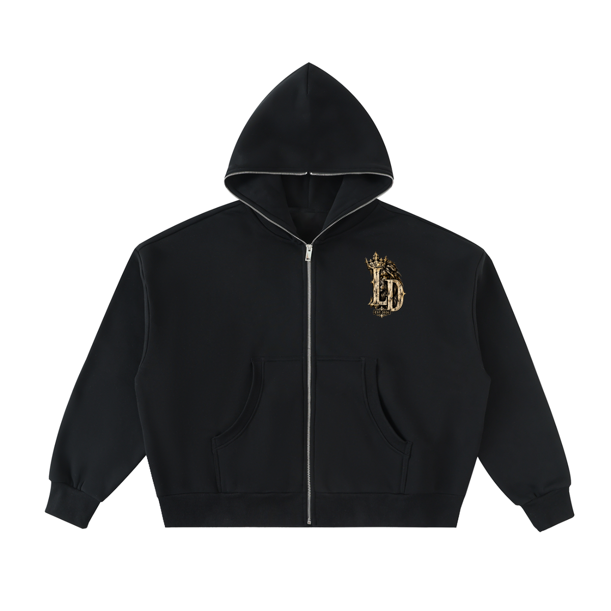 The Den Never Sleeps Subway Boxy Full-Zip Hoodie