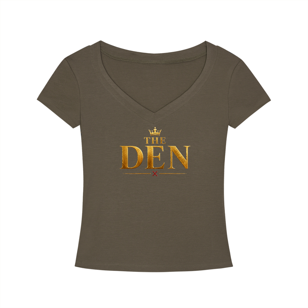 The Den Crown Tencel Slim-Fit V-Neck Tee