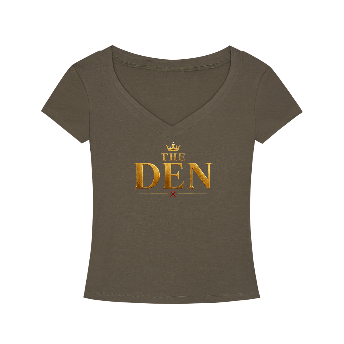The Den Crown Tencel Slim-Fit V-Neck Tee