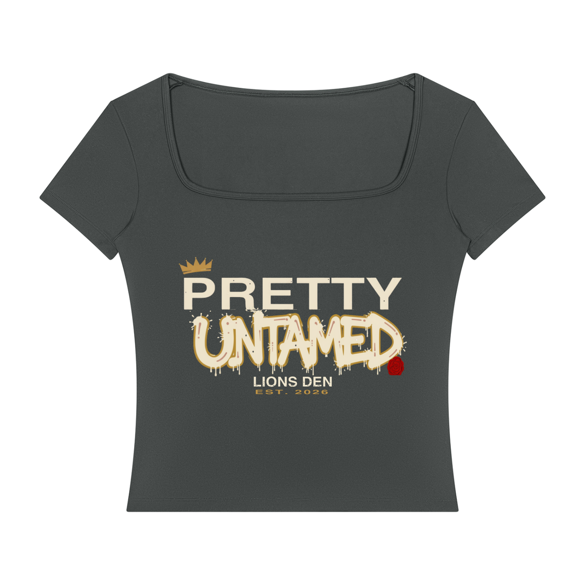 Pretty Untamed Square-Neck Training Tee