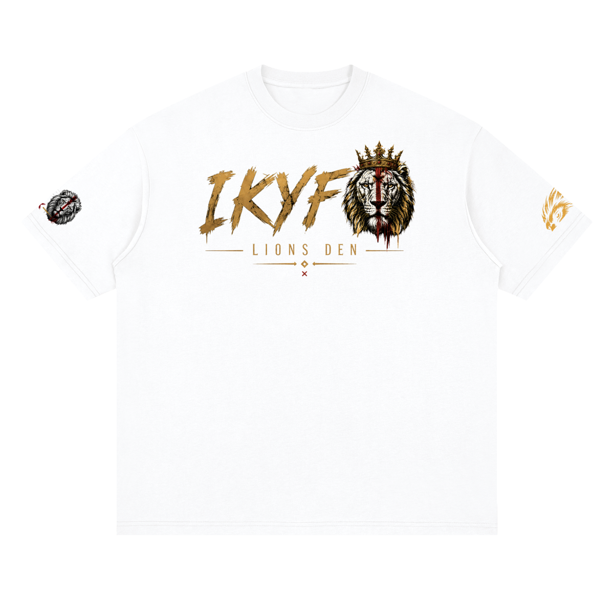 IKYF Lion Streetwear Drop-Shoulder Tee