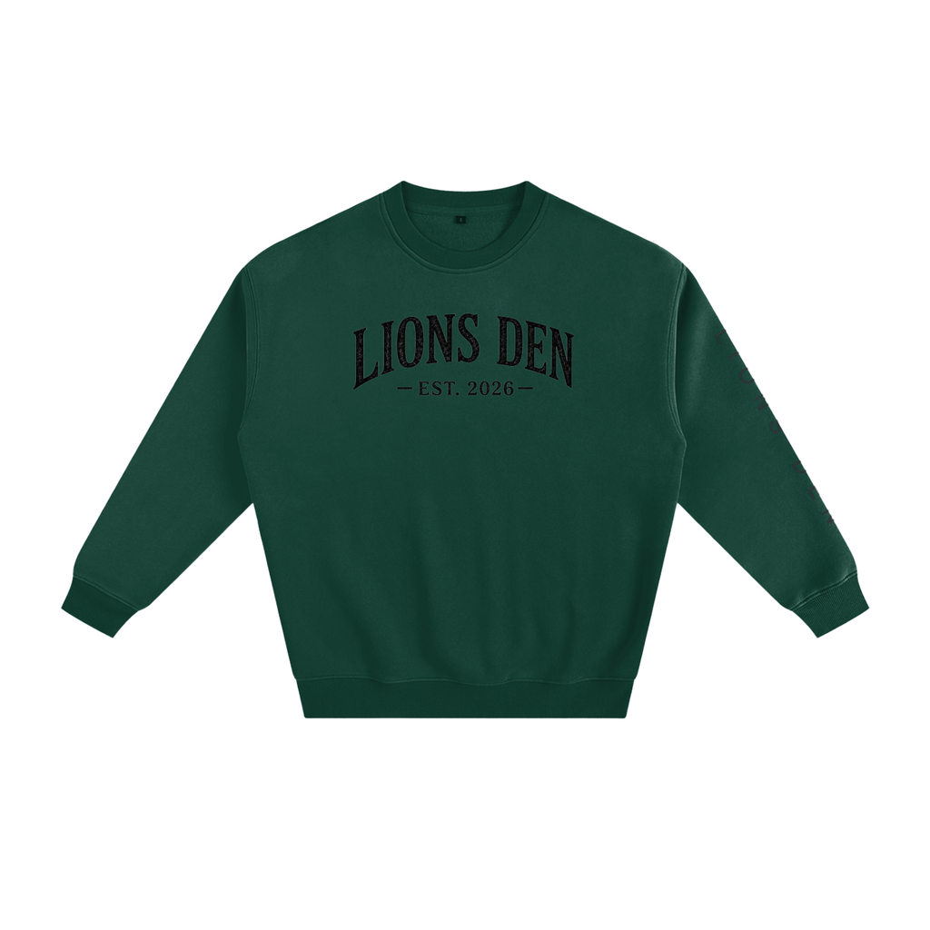 Lions Den EST. 2026 Monogram Fleece Crewneck