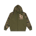 Own the Room Camo Raglan Button Hoodie