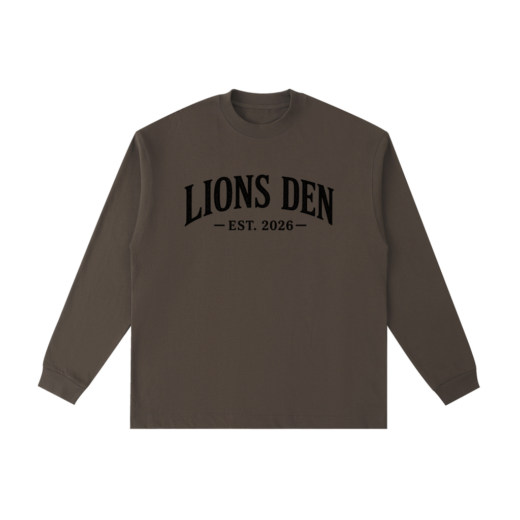 Lions Den EST. 2026 Essential Cotton Long-Sleeve Tee