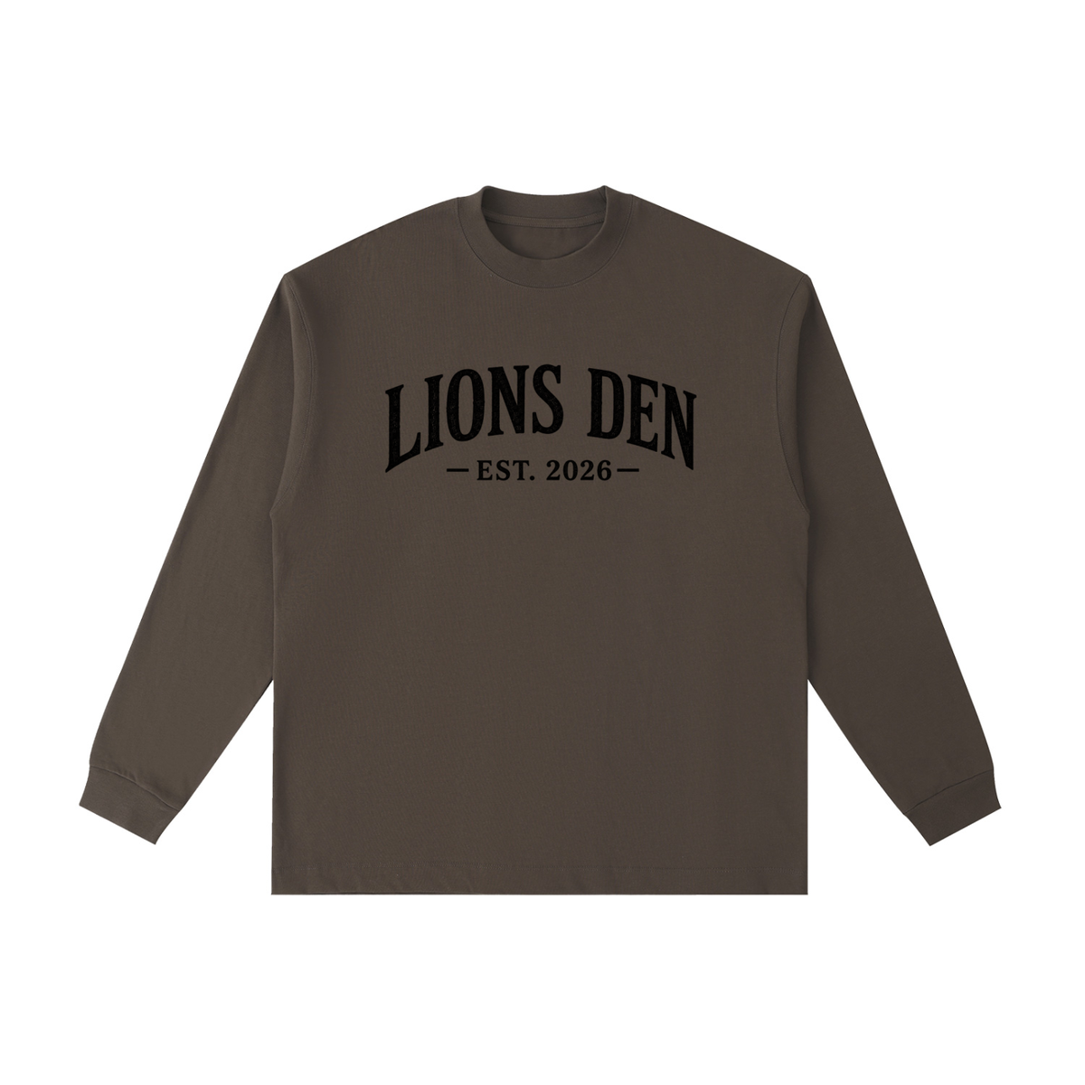 Lions Den EST. 2026 Essential Cotton Long-Sleeve Tee