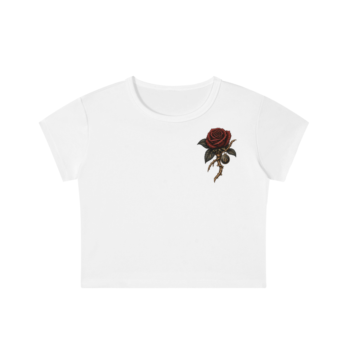 Lead With Loyalty Rose Snow-Wash Crop Top