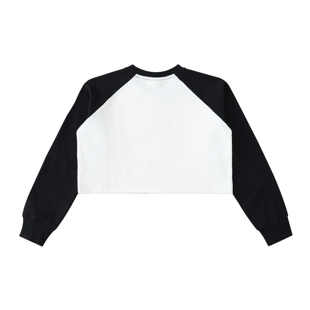 Lions Den EST. 2026 Color-Block Cropped Sweatshirt