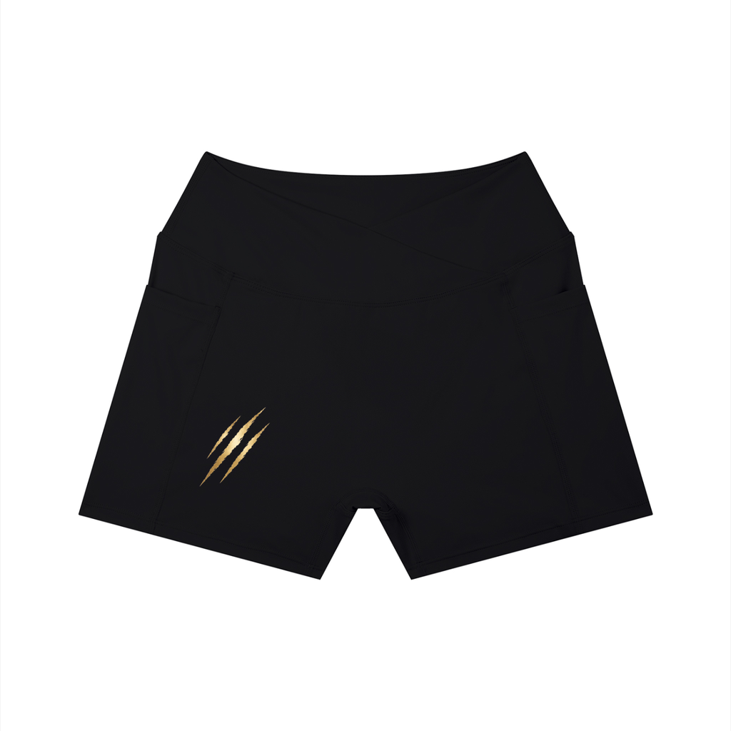 Fierce by Nature Women's High-Rise Pocket Yoga Shorts