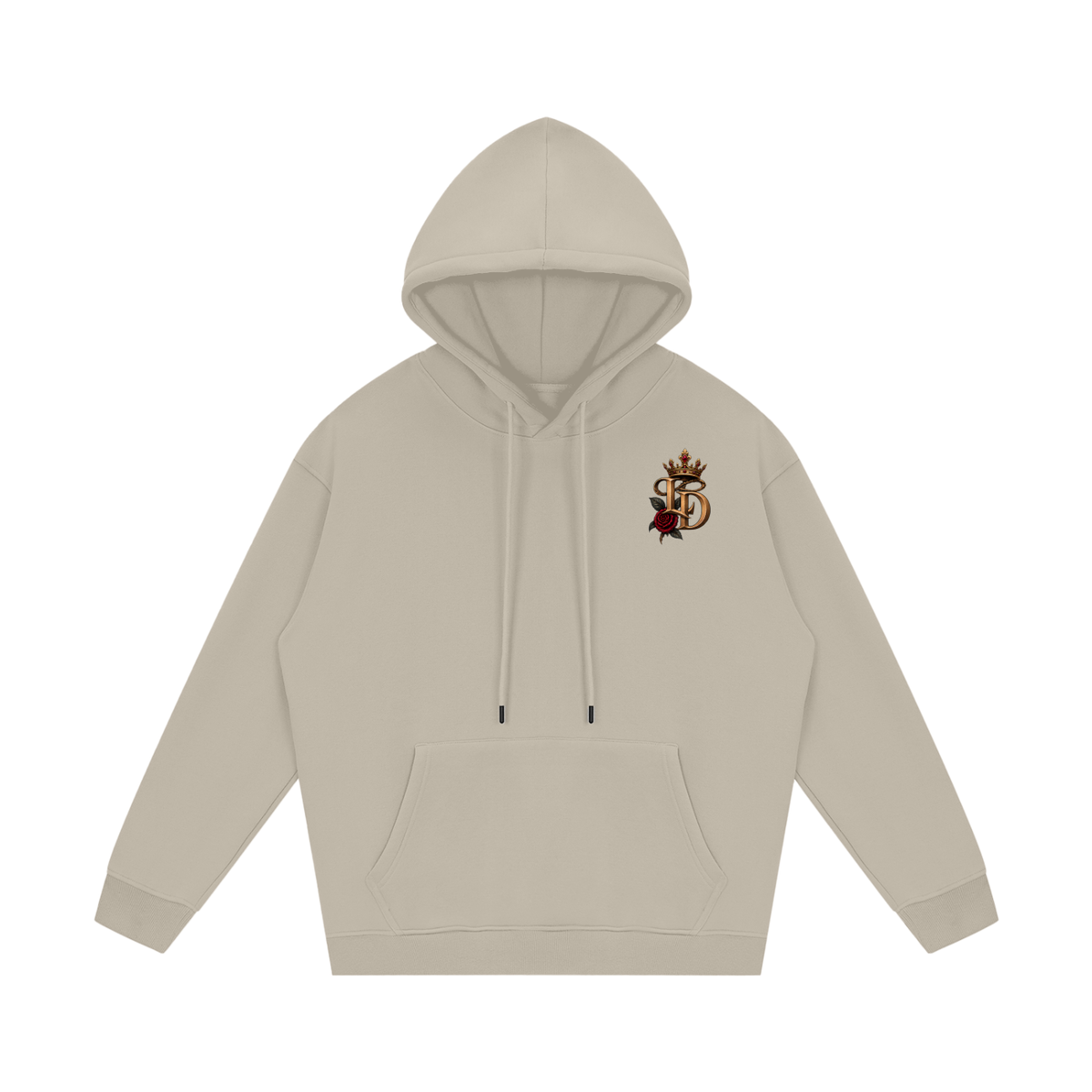 Crowned Rose Medallion Fleece Hoodie