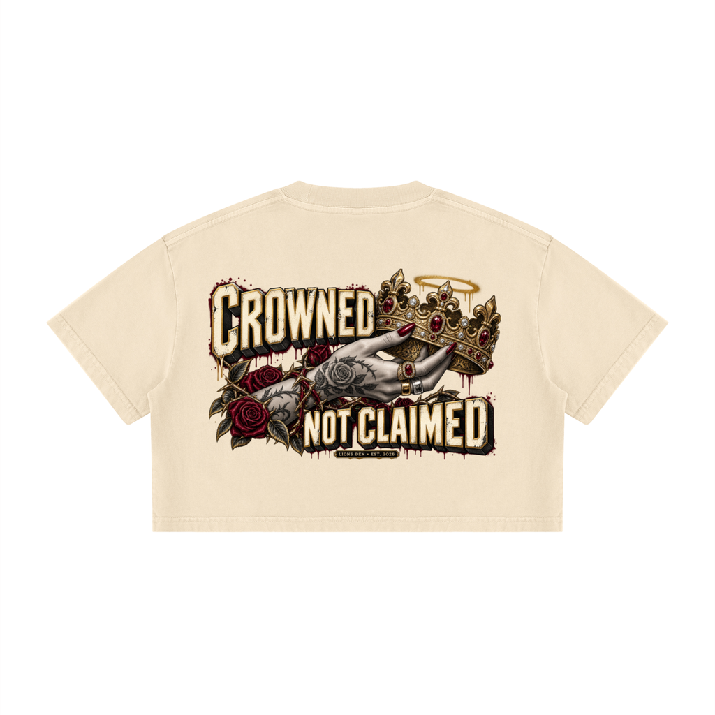Crowned LD Mineral-Wash Crop Tee