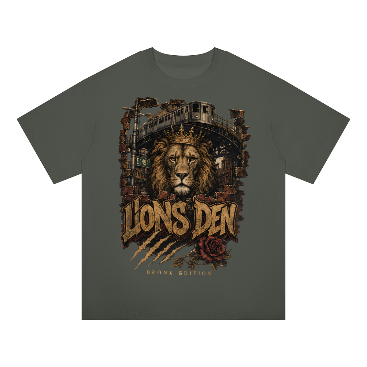 Roar of the Den Oversized Drop-Shoulder Tee