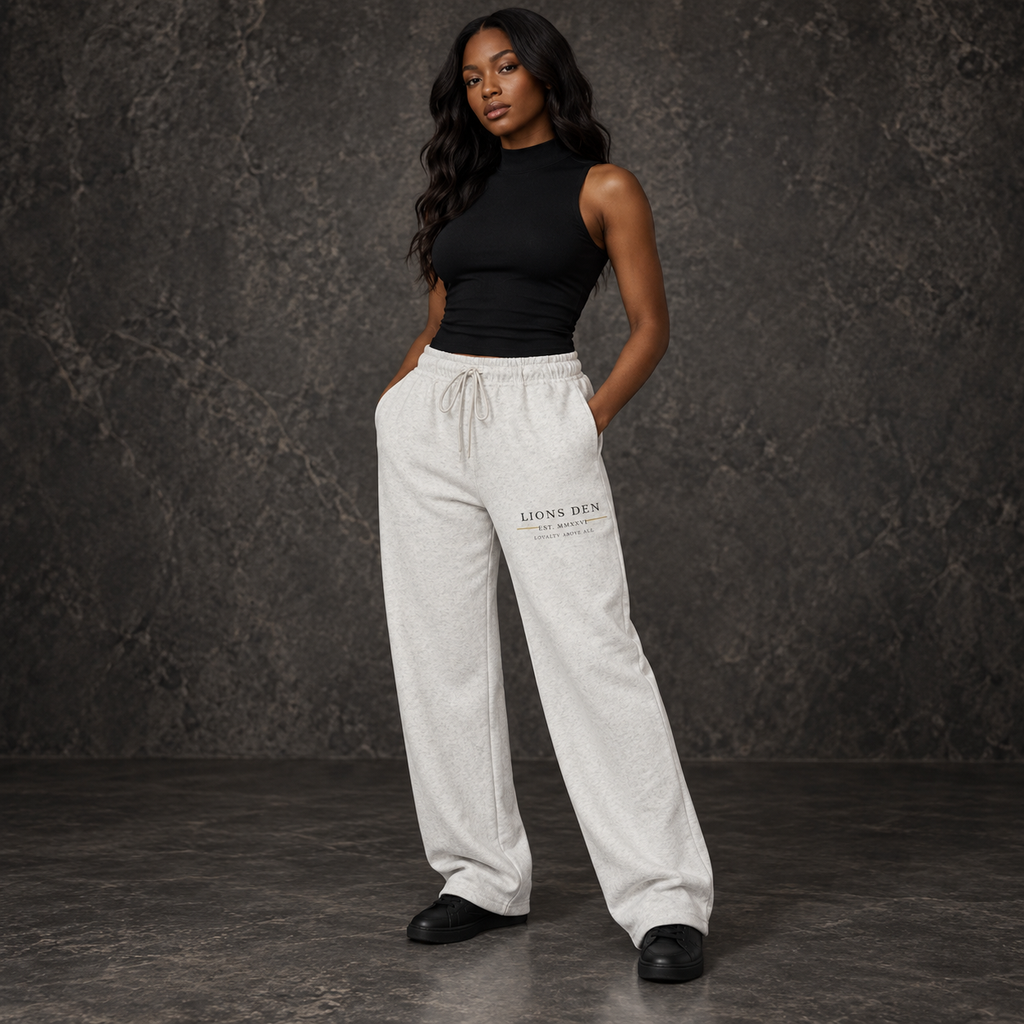 Loyalty Above All straight-leg sweatpants on model