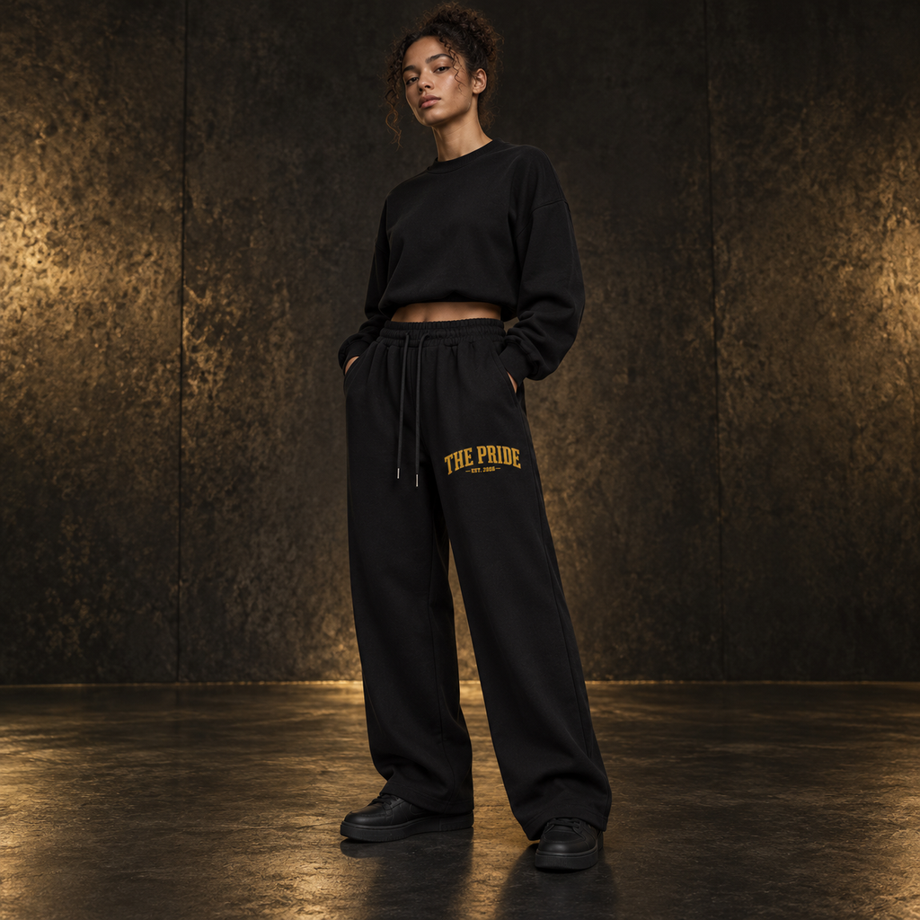 The Pride EST 2026 straight-leg sweatpants on model